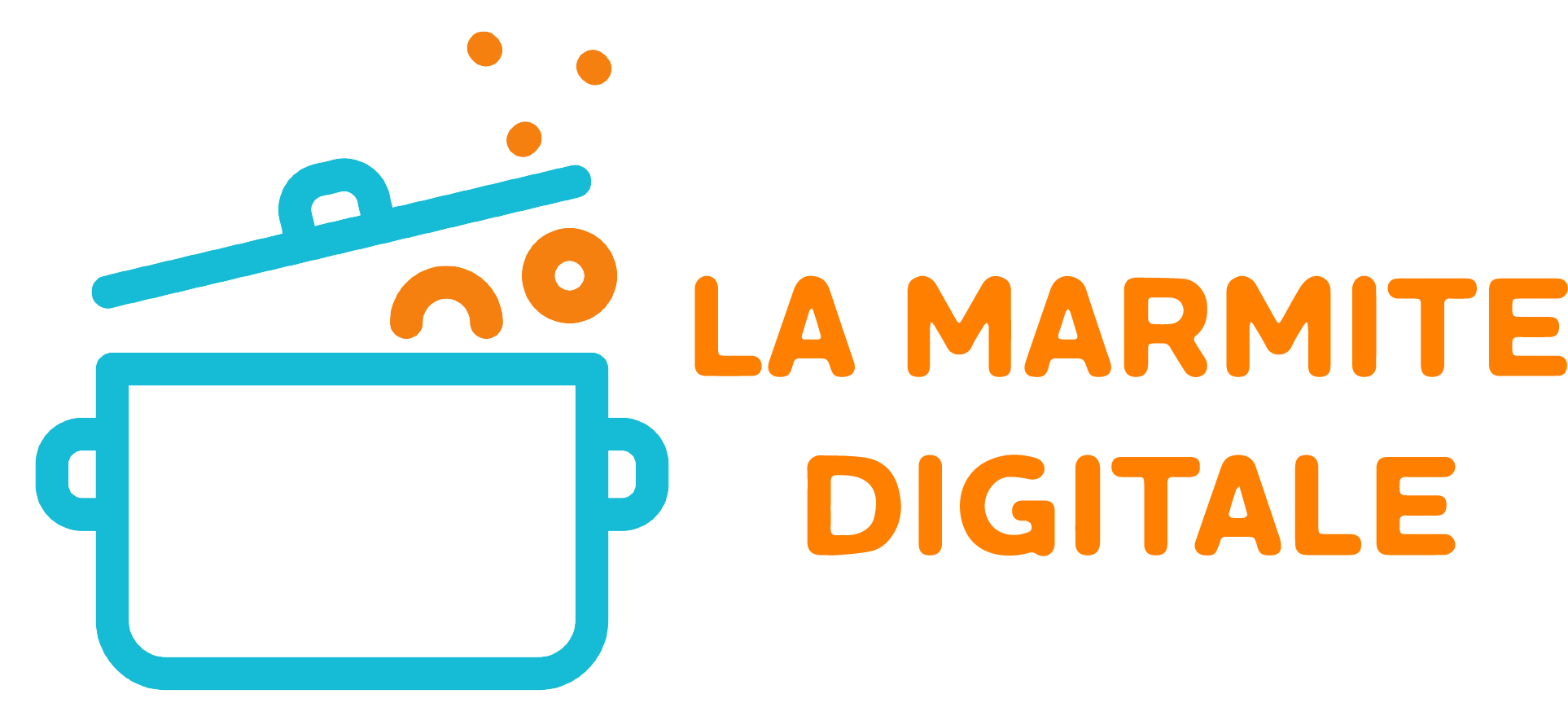 Logo de La Marmite Digitale avec écriture de l'entreprise