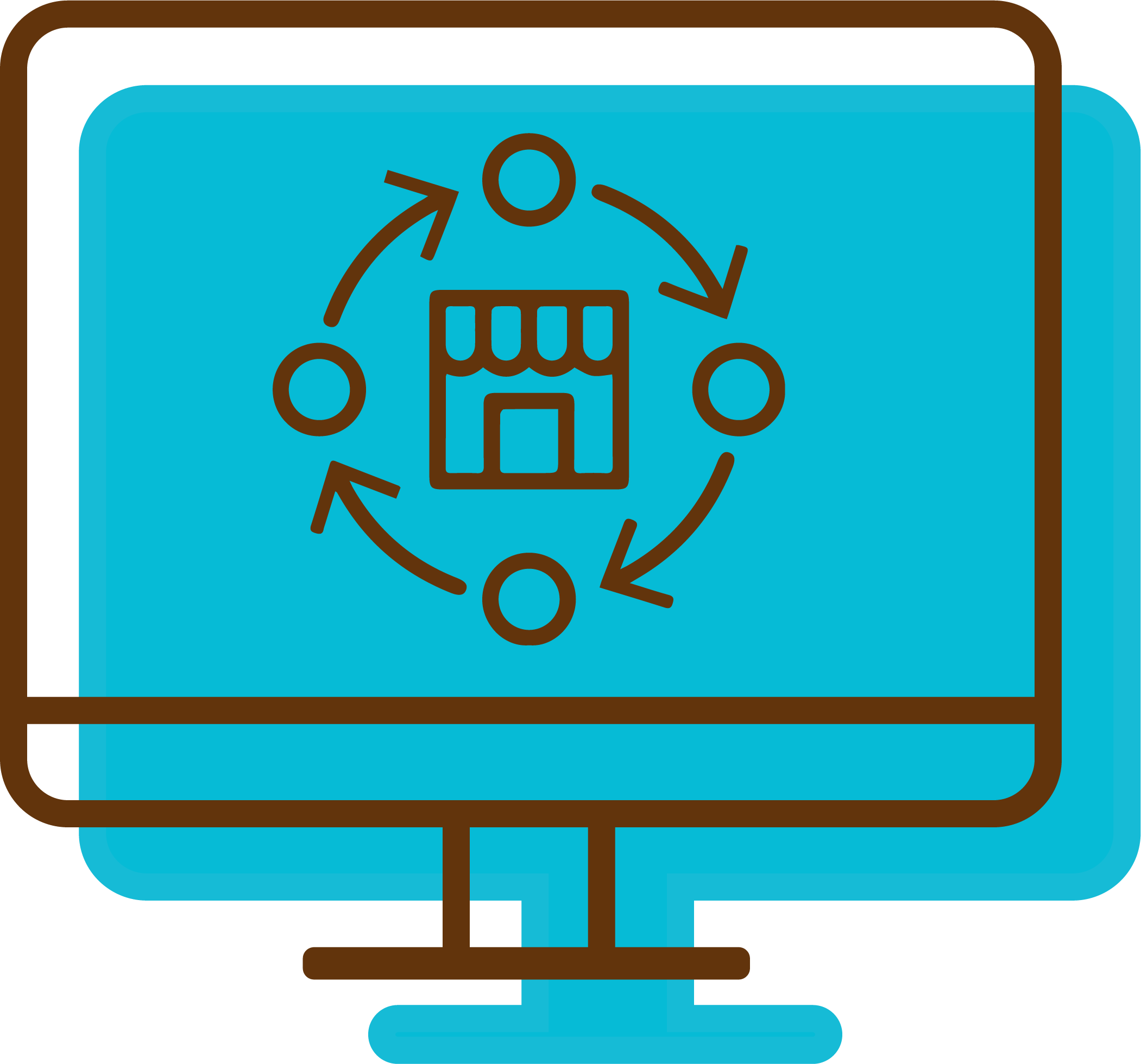 Pictogramme pour une création de marketplace par La Marmite Digitale